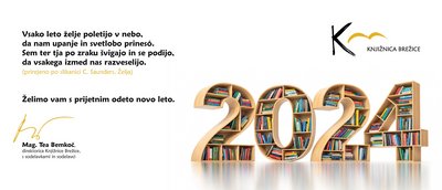 Na fotografiji je viden zapis voščila za leto 2024.