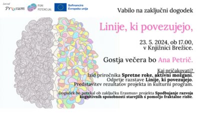 Vabilo na dogodek Linije, ki povezujejo.